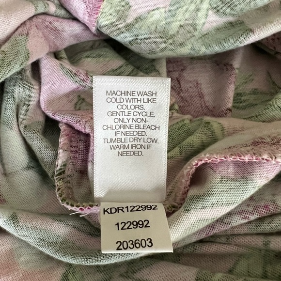 JJill Petite Small Pink and Green Floral Dress with Pockets - Picture 8 of 8